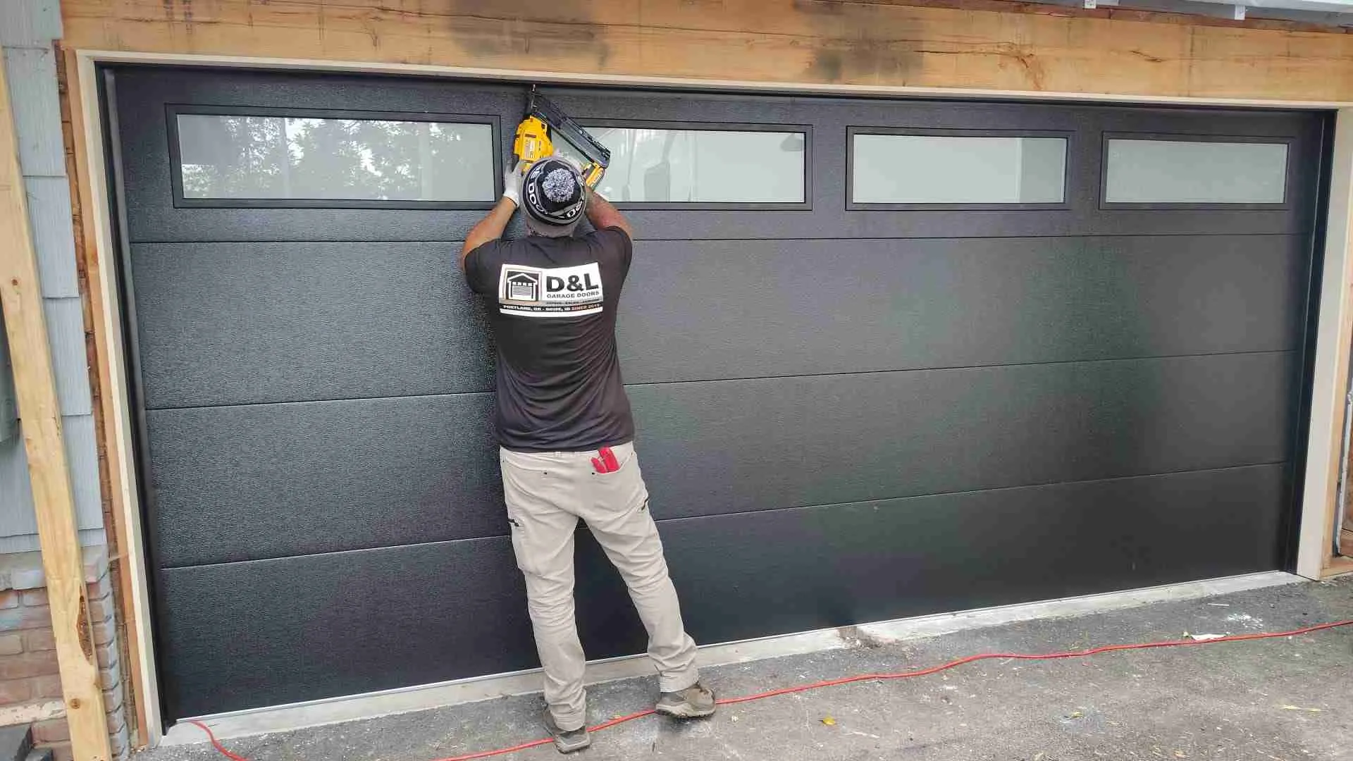 modern garage door installation